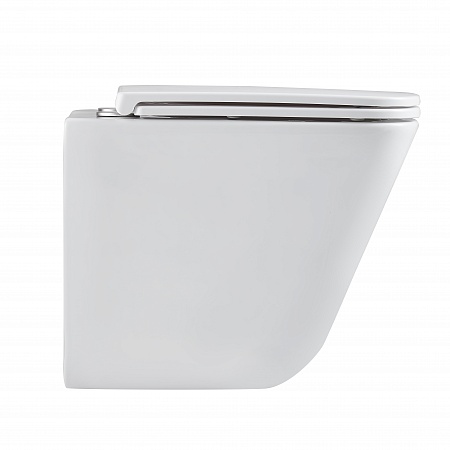 Подвесной унитаз безободковый Terminus Ватикан Monolit 490х340 белый Мурманск - фото 4