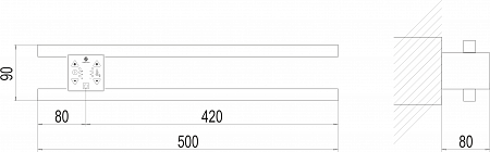 Полка Электро П2 ПРОФ 500х90  Мурманск - фото 3