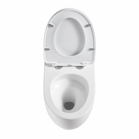 Подвесной унитаз безободковый Terminus Енисей Monolit 560х390 белый Мурманск - фото 3